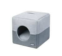 Ailan Cat Cat S Experience 2-in-1 Cat Cats OxfordCloth Cozy Cat And Cat Bed Igloo Cat Cat S Sleeping Designed To Provide, Gray, S