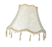 Ailan Charming Pendant Light Shade Featuring Beautifully Crafted Details Accommodates Various Interior Styles Kitchen Island Dining Room Cafe Hotel Light Cover, Beige, 13x25x23cm