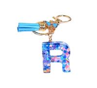 Ailan Classic And Timeless Key Chains With Simple Style And Light Weight For Gifts And Friends Durability Alphabet Key Chain, R
