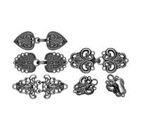 Ailan Classic Shirt Brooch Clips For Women Costume And Sweater Brooch Clips Featuring Elegant For All Occasions Medieval Cloak Dresses Shawl Cape Fasteners, Black
