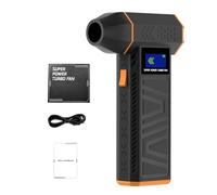 Ailan Compressed Air Duster, 130000 RPM Electric Air Duster with digital display,4 speed adjustable,2 IN 1 Super power Mini Jet Blower for Cars, PC Material Dust Removal (Without dust suction nozzle)
