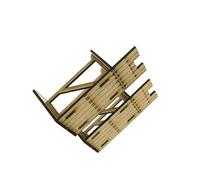 Ailan Creativity While Assembling 3D Wooden Puzzle Fortress Building Model Encouraging Young Builders To Experiment 1/72 Fortress Building Models House Diorama Scene, small right angle, 8-12cm