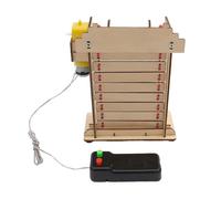 Ailan DIY Electric Rolling Gate Science Project Small Steam Physics Educational Toy Rolling Gate Experiment Manual Practical Skills Science Experiment DIY Electric