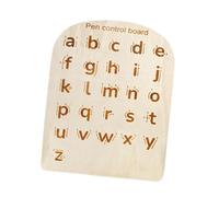 Ailan Early Childhood Learning Toy Writing Practice Board Double Sided Kids Wooden Tracing Board Fine Motor Tool Gift Practicing Early Educational Toy Puzzle, Style C