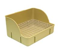 Ailan Easy To Clean Pets Training With Durable Grids Easy To Clean And Not Break Corner Toilet Box For Cage Rabbit Litter Box For Cage Corner Pee Potty, green steel mesh, 29x22x15.5cm