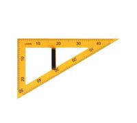 Ailan Easy to Hold Teaching Ruler Versatile Math Geometry Equipment Large Number Classroom Engagement Whiteboards Drawing Math Geometry Tool Big Size Teacher Aids, Yellow, 60 Degree Triangle