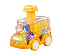 Ailan Educational Transparent Gear Toys Enhancing Children S Learning Through Interactive Mechanical Gear Exploration Music Mechanical Toy Transparent Pull Back , Yellow , 10x7x10cm