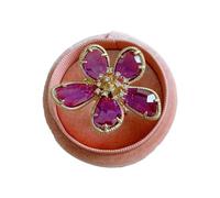 Ailan Embrace Elegance Stunning Flower Rings For Women Exquisite And Timeless Wide Application Alloy Large Flower Ring, purple
