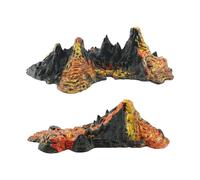 Ailan Erupting Model Adornment Science Kit Educational Play Kids Realistic Mini Dinosaur Playset Unleash Creativity Erupting Set Model Artificial Landscape Dinosaur Playset Toy Experiment