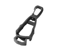 Ailan Grabber Clip Holder Glove Clamp Catcher Strong Hold Labor Hook Keeping Gloves Secured Gently Pinch Can Open And Close Hanger Work Keeper Clips Gloves Guantes Interlock, Black, 10.5x3.5x1.5cm