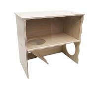 Ailan Hamster House Thoughtfully Crafted Hamster Out Accessories Offering Space For Activities And Comfort And Food Storage.And House Is For Chic/minimalist/natural Cage Theme. Very Spacious