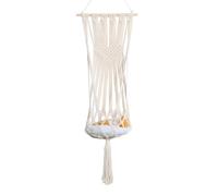 Ailan Hand Woven Macrame Cat Hammock Creates Cozy Napping Space While Decorating Living Rooms And Gardens Elegantly Cats Swing Bed Rope Tassel Home Bedroom Macrame Cats Basket Wall Indoor Outdoor