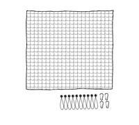 Ailan Heavy Duty Golf Practice Barrier Net Hitting Netting For Training Golf Accessories On Go Chipping Each Package Comes With 1 Net Along With 10 Rope Loops And 4 Carabiner, Black, 2metersx2meters
