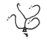 Ailan Helping Hands Soldering Station Designed with Rotated Clips Ensuring Convenient While Maintaining Precision in Work Third Hand Soldering Tool PCB Holder Solder Clamp, Black, 30cm