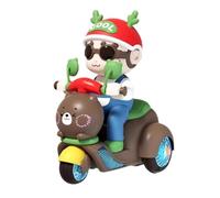 Ailan Interactive Toys Boys Girls 1 2 3 4 Cartoon Electric Tricycle Gift With Music Laughs For Children Making Convenient To Wrap As Gift Or Store When Not In Each Package Comes Stunting Tricycle Toy