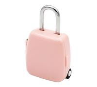 Ailan Keyless Padlock Lightweight 3 Digital Code Lock Strong Construction Cartoon Suitcase Shape Toolbox Storage Keyless Padlock Outdoor Gate Shed Fence Storage