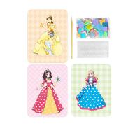 Ailan Kids DIY Poking Drawing Boards Dress Up Fun Creative Art Kits Educational Toys Fashion Colorful Play Experience for Girls Arts and Crafts Kits Poking Art Fabric Painting