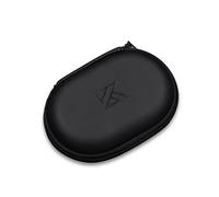 Ailan KZ Earphones Case PU Leather Oval Headphone Storage Box Bag Portable Pouch Holder with Zipper Headset Accessories