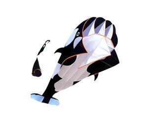 Ailan Large 3D Dolphin Kites Outdoor Enthusiasts Easy To Grip Handle Kite Spool For Higher Flying Fun Not Easy To Break 3D Kite Large Dolphin Flying Kites Soft