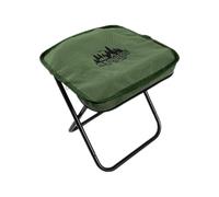 Ailan Lightweight Foldable Compact Camping Stools Adult Sturdy and Portable Beach Fishing Relaxation Small Folding Camping Stool is Compact Folding Stool Chair Foot Rest Adult, Green,