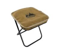 Ailan Lightweight Foldable Compact Camping Stools Adult Sturdy and Portable Beach Fishing Relaxation Small Folding Camping Stool is Compact Folding Stool Chair Foot Rest Adult, Khaki,
