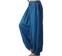 Ailan Lounging Wide Leg Trouser Pants Plus Size Jogging Yoga Sweatpants Girls Beach Wear Summer Pant Workout Trousers, Dark Blue, XL