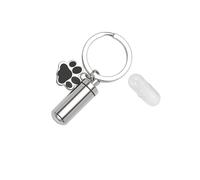 Ailan Memorial Pet Ash Urn Holder Symbolizes Eternal Bond Ash Urns Cremation Transforms Love Into Lasting Cherished Keepsakes Urns Cremation Remembrance Container, keychain, 2.8x1.1cm