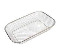 Ailan Metal Fruit Hamper Sturdy Storage Solution Over Sink to Improve Efficiency While Preparing Meals with Ease Stainless Steel Drainer Basket Cuitlrty Cleaner Organizer