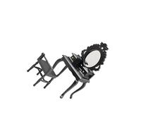 Ailan Miniature Dollhouse Dressing Table With Mirror And Stool Attractive Mini Vanity Set Enthusiasts And Is Not Easy To Deform. Exquisite CraftsmanshipExquisite Craftsmanship And Exquisite Attractive