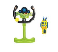 Ailan Multifunctional Sounding Toys Light Music Offer Engaging Experience While Encouraging Interactive Play For Young Children Simulated Steering Wheel Toys Driving Controller, Green, 49x25cm