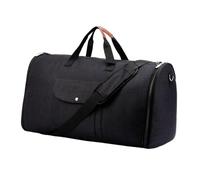 Ailan Multipurpose Duffel Bag with Luggage Sleeve Travel Carry Clothing Accessories with Ease No More Wrinkled Garments During Trips Women Traveling Hanging Suitcase Suit, Black, 57x26x32cm