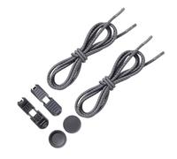 Ailan No Tie Shoe Laces Lock Shoelaces Universal Reflective Gym Shoes Lace Quick Elastic Shoestrings Men Adults Kids, Grey