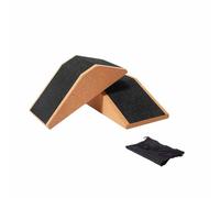 Ailan Pilate Yoga Slant Blocks Incline Wedge Brick Cork Yoga Block Squat Ramp Non Slip Lightweight Strengthen Flexibility Workout Bodybuilding Body Stretching Squat Ramp, 2 pcs with bag, 23x12x6.5cm