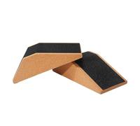 Ailan Pilate Yoga Slant Blocks Incline Wedge Brick Cork Yoga Block Squat Ramp Non Slip Lightweight Strengthen Flexibility Workout Bodybuilding Body Stretching Squat Ramp, 2 pcs, 23x12x6.5cm