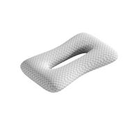 Ailan Polyester Cotton Ear Piercing Pillow Breathable And Soft Experience With Removable Cover Ensures Easy Care Ear Guard Pillow Removable Cover Lightweight Home, Grey, 54x36x10cm