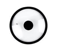 Ailan Pot Lid Silicone Lid Pans Designed To Fit Various Cookware Providing High Sealing Performance To Maintain Food Temperature Universal For Pan Universal For Pots, black, 27cm