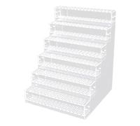 Ailan Practical Acrylic Pencil Holder Multi Tier Stationery Supplies Holder Keeps Workspace Organized And Clutter Free Acrylic Pencil Pen Storage Rack Multi Tier, 6 Layer