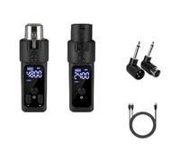 Ailan Premium Microphone Transmitter Receiver Stability Sturdy Plug And Play 48V Digital Display Ensuring Real Time Monitoring Rechargeable Durability, 1 Transmit, Length 5cm
