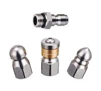 Ailan Pressure Drain Jetter Hose Nozzle Quick Connect Simplifies Cleaning Process Of Blocked Drains In Kitchen Sink Areas Pressure Washer Sewer Jetter Nozzles Kitchen Sink