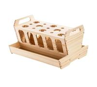 Ailan Rabbit Hay Feeder Rack Wooden Grass Dispenser Promoting Fun Foraging Activities While Keeping Pets Well-Fed And Reducing Mess Rabbit Food Dispenser Chinchilla Hay Rack Wood
