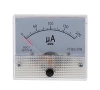 Ailan Reliable Analog Meter Panel Amp Meter is Measuring Electrical Current in DC Circuits and Voltage Measurement Devices Analog Current Panel Measuring Tool, White, 0-200uA