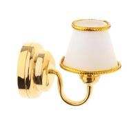 Ailan Retro Lamp Decoration Accessory Miniature Lamp Excellent Gift Idea For Passionate Crafters And Miniature Builders 1:12 Dollhouse DIY Ornaments Metal Wall Lights