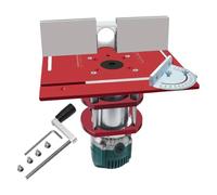 Ailan Router Lift System for DIY Router Table Woodworking Tool with Adjustable Height Aluminum Table Insert Plate Lift System DIY Professional