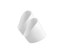 Ailan Silicone Soccer Shoe Lace Bands Coverage And Security With Shoelaces Covers Soccer Cleat Lace Protectors For Comfort Silicone Shoe Bands Sports Accessory, White, 6.2 x4 cm