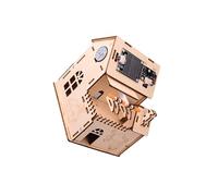 Ailan Smart Home Kit DIY Smart Home Starter Kit Simple To Assemble Automatic Light Equipment STEM Educational Set Teaching Aid DIY With Clothes Drying Rack Students