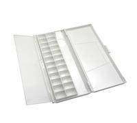 Ailan Smooth Washable Paint Palette Painting Tray Empty Palette with Deep Saver Box Convenient Storage Solution for Creative Minds Deep Saver Box with Cover Lid Handle Art Supplies