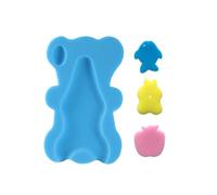 Ailan Soft Sponge Bathing Anti-skid Mat For Comfortable And Skin Friendly Experience Fiber Net Pocket Can Sit And Lie Non-skid, blue, 4.5cm