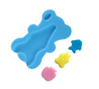Ailan Soft Sponge Bathing Anti-skid Mat For Comfortable And Skin Friendly Experience Fiber Net Pocket Can Sit And Lie Non-skid, blue, 5.5cm