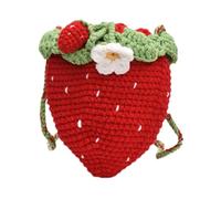 Ailan Strawberry Pouch Bag Compact Stylish Crossbody Bag Women Combining Fashion And Functionality Easy To Clean Spring Lightweight Vacation Work Ladies Daily