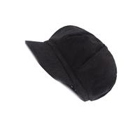 Ailan Stylish Beret Cap for Women Versatile Hat for Any Outfit Comfortable and Lightweight Corduroy Vintage Newsboy Cap, Black